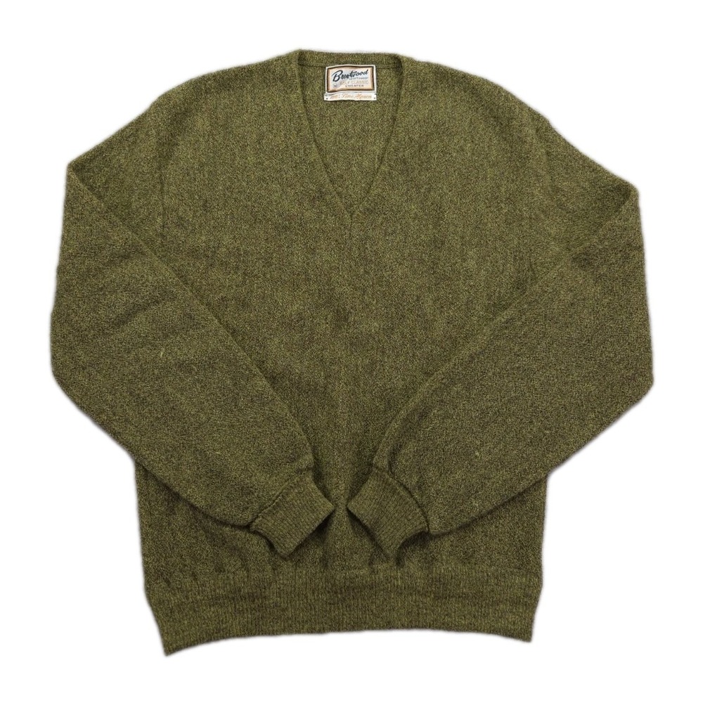 Vintage Brentwood Sweater Mens Medium Fine‎ Alpaca Golf V Neck